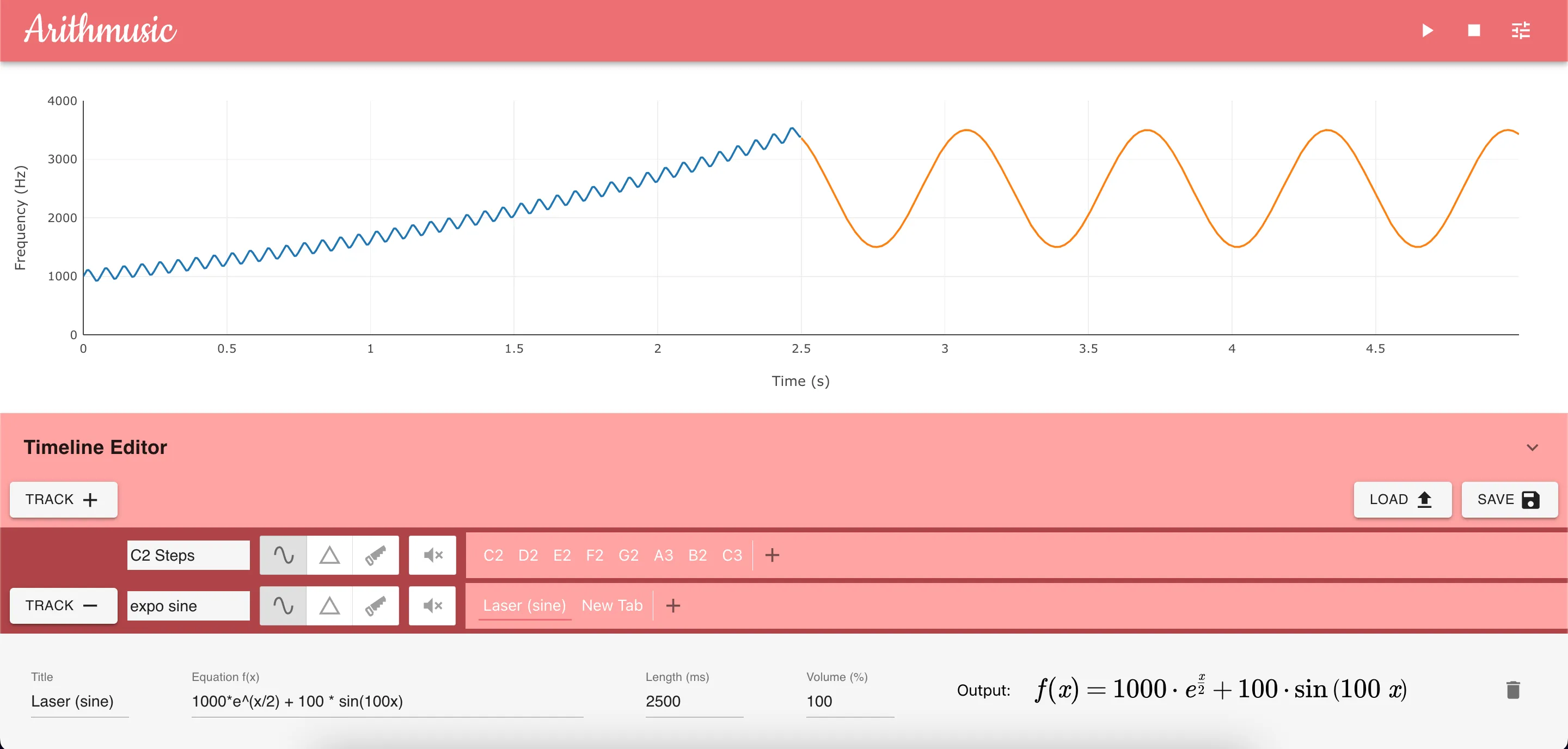 Picture of Arithmusic graphing some maths